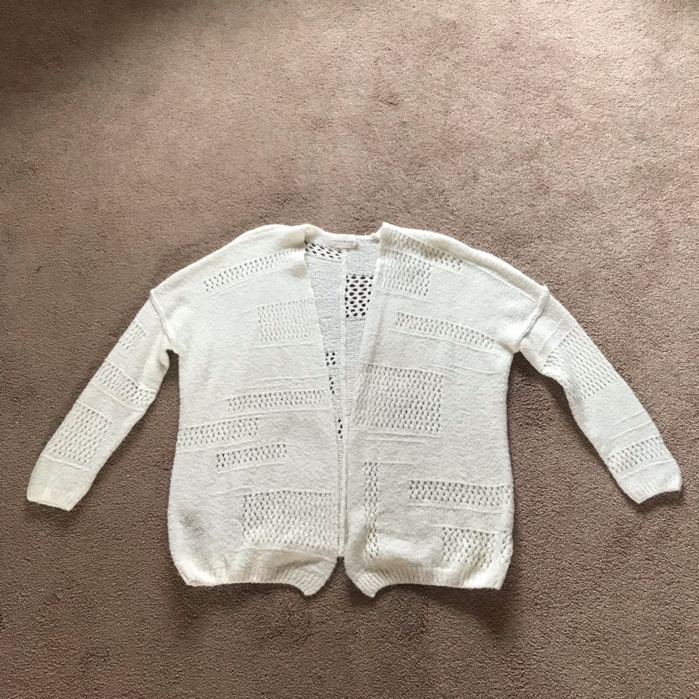 White Chunky Cardigan